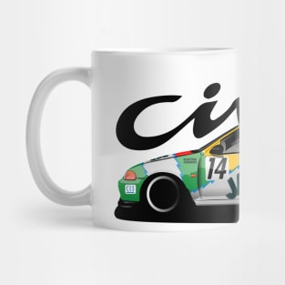 Honda Civic EG6 Jaccs 90s JTCC Race Car Mug